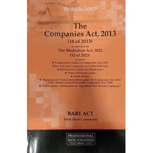 Professional's Companies Act, 2013 Bare Act [Edn. 2024]